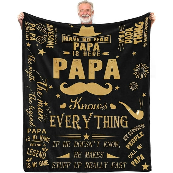 XZYG Papa Gifts Blanket Gifts for Papa Papa Gifts from Grandchildren Papa Birthday Gifts Best Papa Gifts Birthday Gifts for Papa Dad Daddy Papa Gift Ideas Soft Throw Blanket(30*40inch)