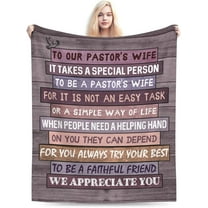 XZYG SPACE Pastors Wife Appreciation Gifts Gift Idea for Pastors Wives Pastor Blanket for Women Christian Gifts Pastor for Religious Birthday(30*40inch)