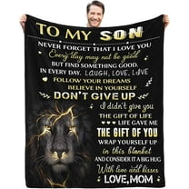 XZYG Son Gifts from Mom Blanket Gifts for Son from Mom Son Blanket from Mom to My Son Blanket from Mom Birthday Valentines Day Graduation for Son Him Boy Throw Bed Blanket(30*40inch)