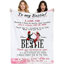 XZYG StellarStyle Best Friends Birthday Gifts for Women Personalized Blanket with Photo Custom Best Friend Blanket Friendship Gifts for Women Friends BFF Unique Besties Gifts(30*40inch)