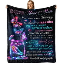 XZYG Sympathy Blanket Sympathy Gifts for Loss of Mother Mom Memorial Blanket Loss of Mom Sympathy Gifts in Memory of Loved One Gifts Grief Gift Bereavement Gift Throw Blanket(30*40inch)