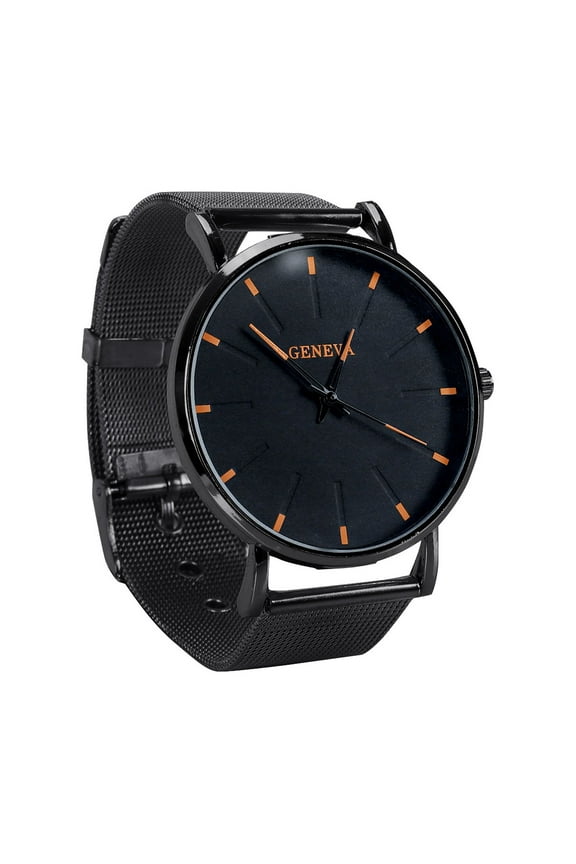 Business Stainless Mesh Quartz Men's Fashion Steel Thin Watch Men's Watch Sailing Men Wind up for Men No Battery for Visually Impai Grb200-1b Snxs77 Small Face for Women Tactile Watch Gw-5000u