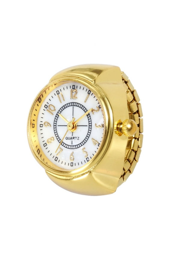 Dial Quartz Analog Watch Steel Cool Elastic Quartz Finger Ring Watch Teenager Watch Watch for Seniors Classic Digital Watch Talking Ladies Watch Android Phone Watch Gadget for Men Altimeter And