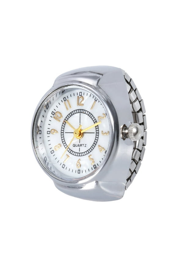 Dial Quartz Analog Watch Steel Cool Elastic Quartz Finger Ring Watch Workout for Men Zapping Alarm Watch Large Face Digital Watch Ladies Digital for Women Men in Watch Agents of Shield Watch And