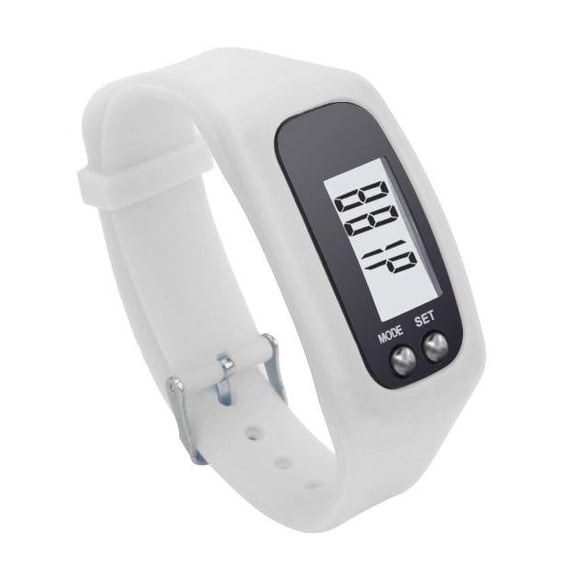 XZYYR Digital LCD Pedometer Run Step Walking Distance Counter Watch Bracelet 12mm Watch Band Ladies Leather Watch Band Ft500wc