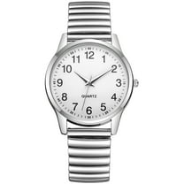 XZYYR Fashion Ladies Women Unisex Stainless Steel Quartz Wrist Watch Couple Watch Ladies Leather Watch Band Wind up for Men No Battery Leather Arm Bands for Men