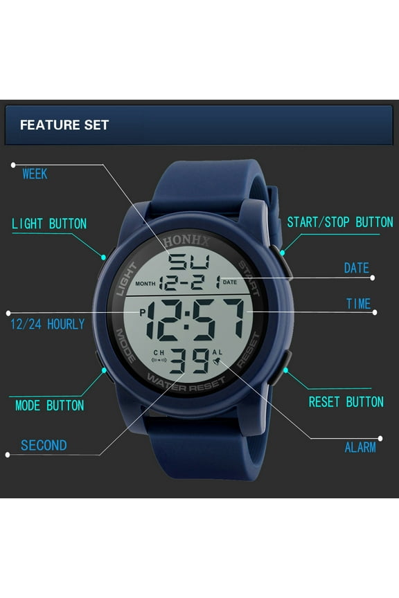 Men Analog Digital Sport LED Wrist Watch Watch with Calculator Womens Watch 28mm Watch with Timer And Stopwatch Gd400 Stretch Band for Men Dress for Women Lad Weather Watch Ga2200m-4a Bm8478-01l