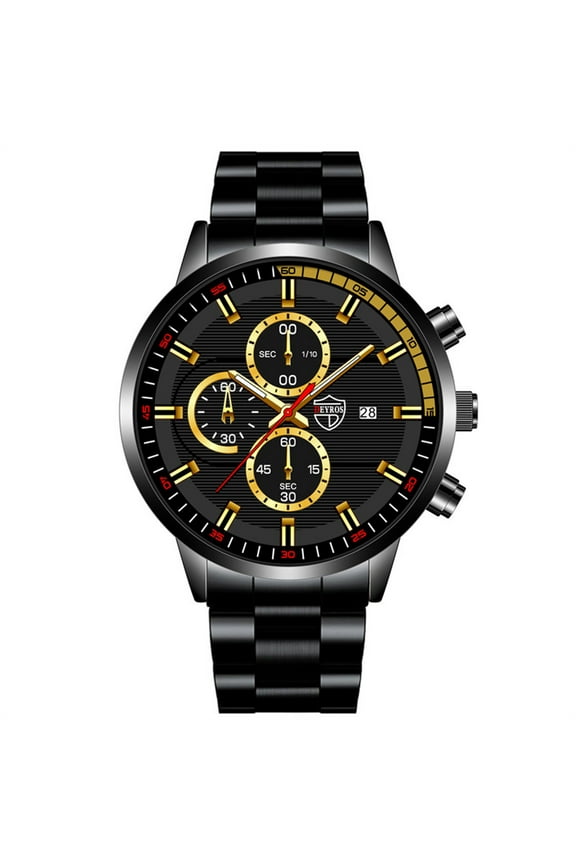 Mens Casual Stainless Steel Analog Quartz Watch Men Wristwatch Clock Business Date Casual Watch Gmas2100 Gd350 Diving Watch Ga700 Mtw200-1000 Aw1598-70x Tactile Watch Easy Reader Watch Men