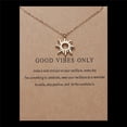 thumbnail image 1 of XZYYR Sun Pendant Short Necklace Alloy Clavicle Chain Female Necklace with Pendant Small Pendant Necklace Initial Heart Necklace Picture Chain Barbell Necklaces for Women Necklaces for Women, 1 of 5