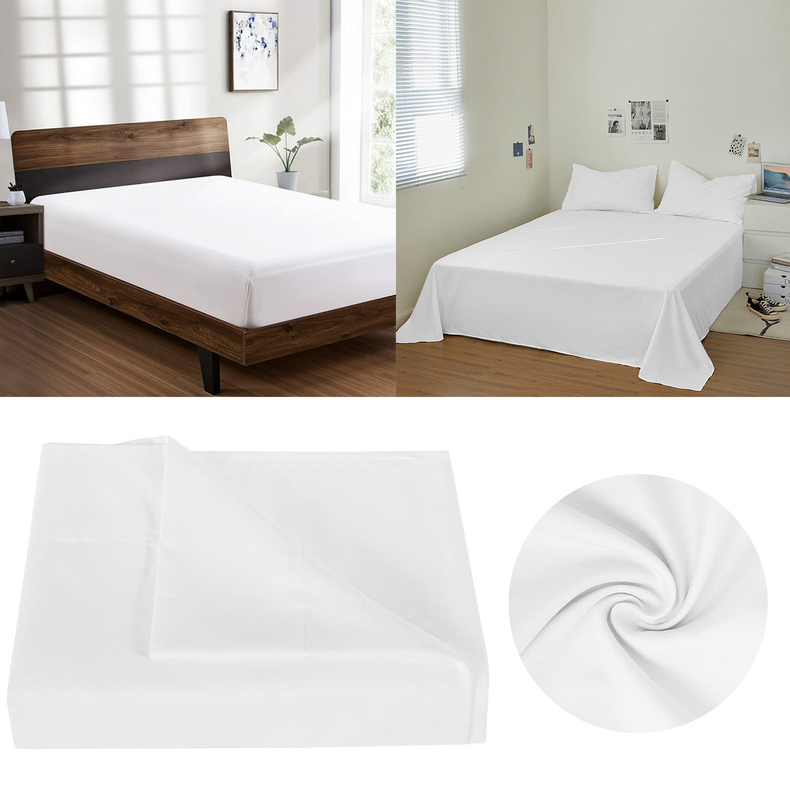 XZZjjl Household Textile 1200 Sheets Fitted Sheet Bottom Sheet Deep