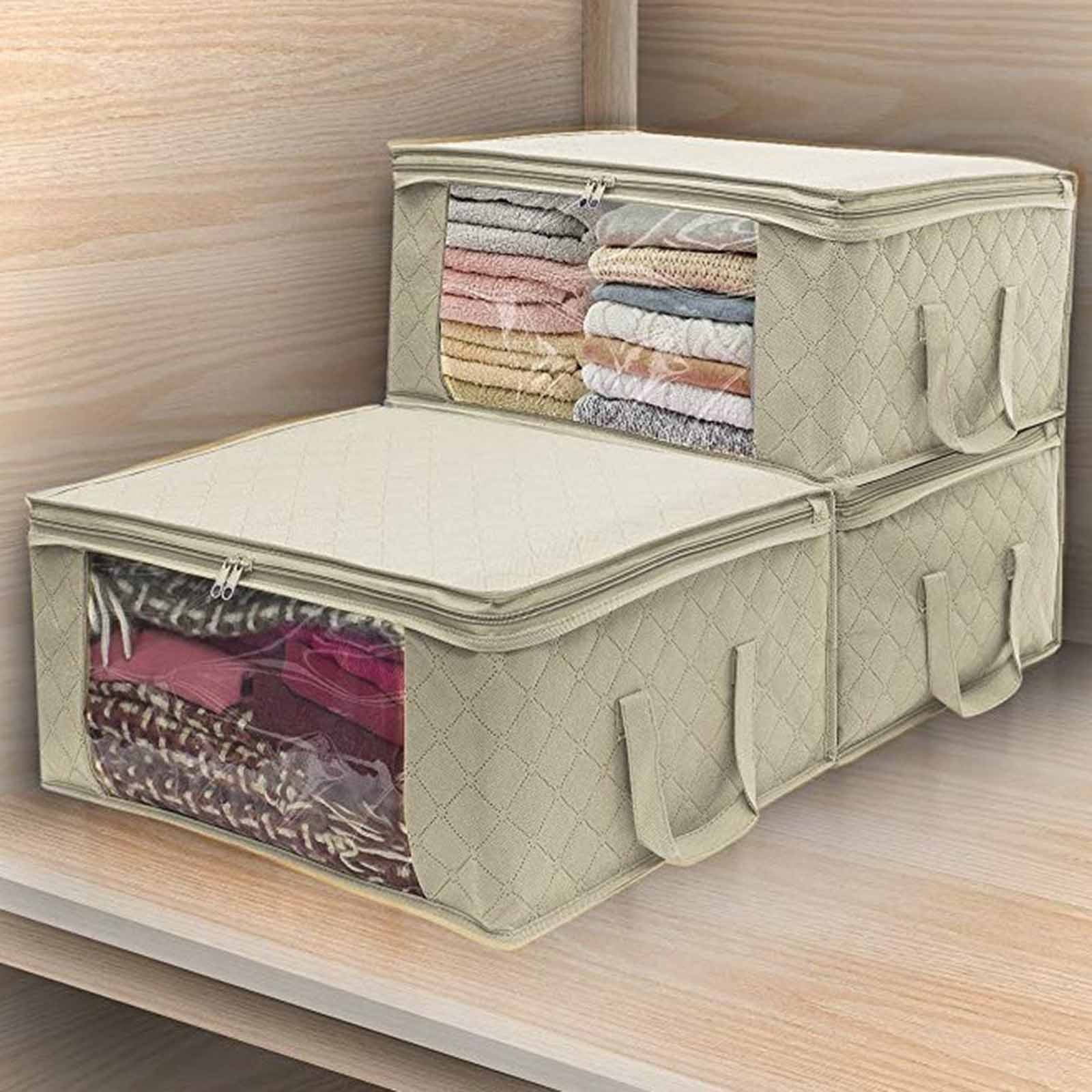 XZZjjl Household Textile Clothes Storage Boxes for Closet 1 Pc Clothes