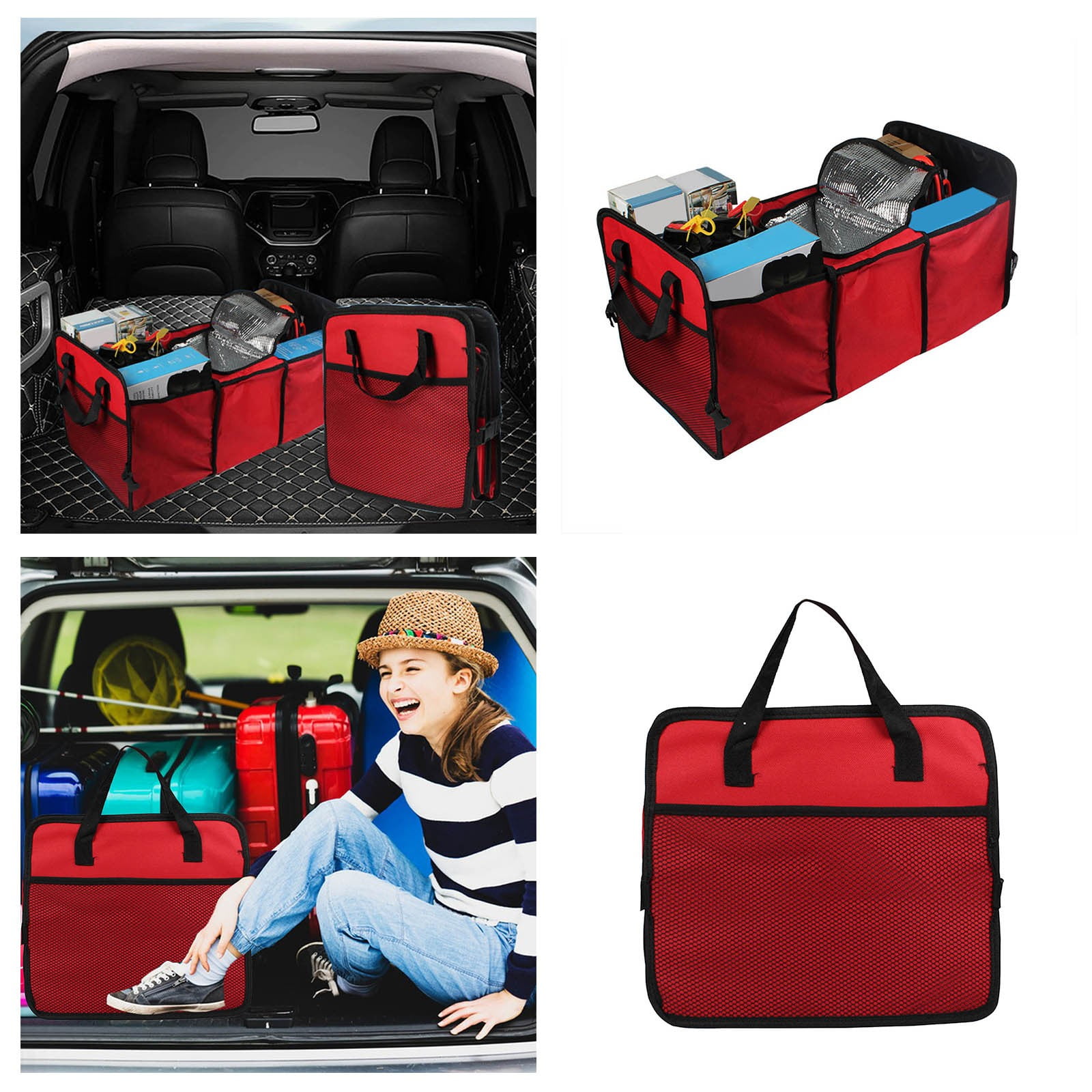 XZZjjl Household Textile Linen Organizer for Closet Car Trunk Organizer