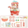 XZZjjl Kid's Toy Children'S Play House Toy Ice Cart Lollipop Carriage