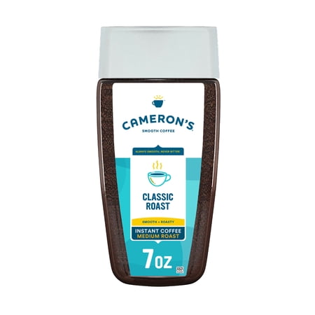 Cameron's Coffee Classic Roast Medium Roast Instant Arabica Coffee, 7 oz Jar