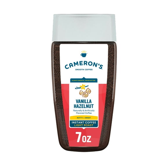 Cameron's Coffee Light Roast Instant Smooth Vanilla Hazelnut Coffee - 7 oz