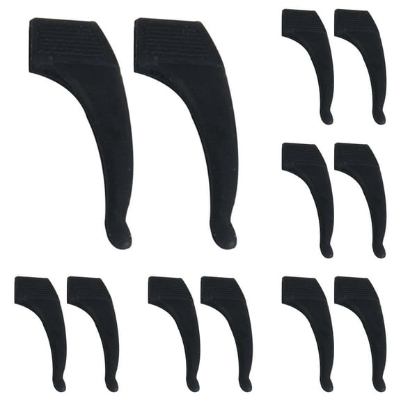XaTanion Eye Glasses Ear Grippers Cozy Home Non Slip Glasses Grips Retainer Anti Slip Ear Grips Hook Silicone Eyeglasses Ear,Black,1.57*0.41 Inch