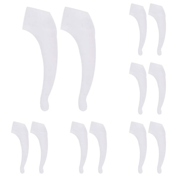 XaTanion Eye Glasses Ear Grippers Cozy Home Non Slip Glasses Grips Retainer Anti Slip Ear Grips Hook Silicone Eyeglasses Ear,Clear,1.57*0.44 Inch