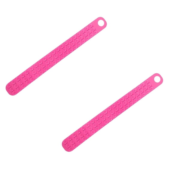 XaTanion Fixing Clip,Meat Thawing Strap Silicone Rapid Practical Meat Thawing Fixator Belt With Strong Suction Cups Attach To For Efficient Defrosting And(Pink) 2PCS