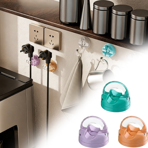 XaTanion Fixing Clip,Organizer Cable Clips For Desk Adhesive Holder For Nightstand Charger Organizer Wire Holders For Desk Organizers And Accessories For Home (Multicolor 3PC) Fastening Clip