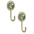 thumbnail image 1 of XaTanion Hooks,Adhesive Hooks Wall Mount Hangers Hanging Coat Hooks Decorative Towel Hangers For Kitchen Bathroom(E) 2PCS, 1 of 9