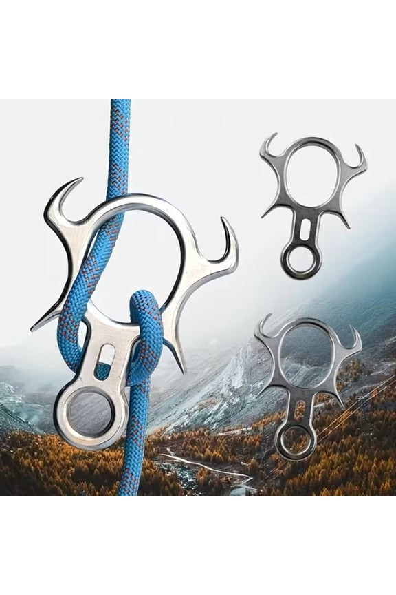Hooks,Large Outdoor Carabiner Oversized Horn D Shaped Hook Keychain Clip Multi Purpose Outdoor Accessory For Camping Travel Hiking Backpack & Gear Organization Wall Hooks