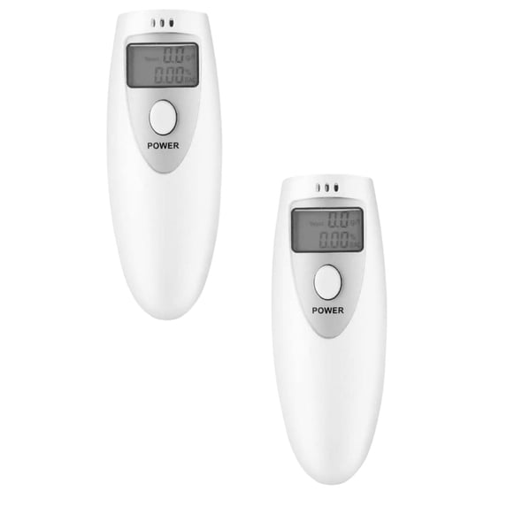 XaTanion Measuring Tools,Ensuring On The Road: The Importance Of Portable Breathalyzers In Promoting Responsible Drinking And Driving(White) 2PCS