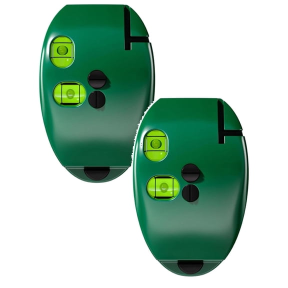 XaTanion Measuring Tools,Vertical Infrared Horizontal Line Right Angle Bubble Leveling 20M 2 Lines(Green) 2PCS