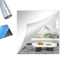 XaTanion Wall Mirror Foldpileup A That Won't Break Self Adhesive Sheets Purexlife Shatterproof,Silver1,5.9 inch