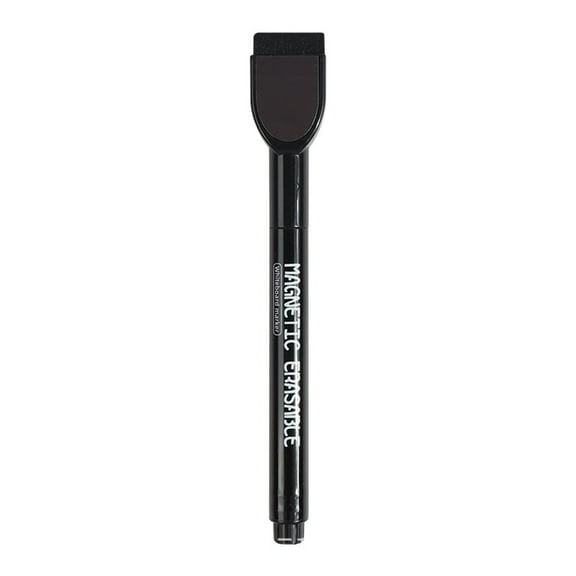 XaTanion Dry Erase Markers Whiteboard Markers 12 Count Colorful Fine Tip Markers with Eraser Low Odor Thin Markers for Calendar Boards,Black,14.7*2.2CM