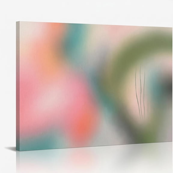 XaaKee Canvas Art Prints Gradient Fade Modern Abstract Expressionism Canvas Wall Art Inner Framed 18*12Inch