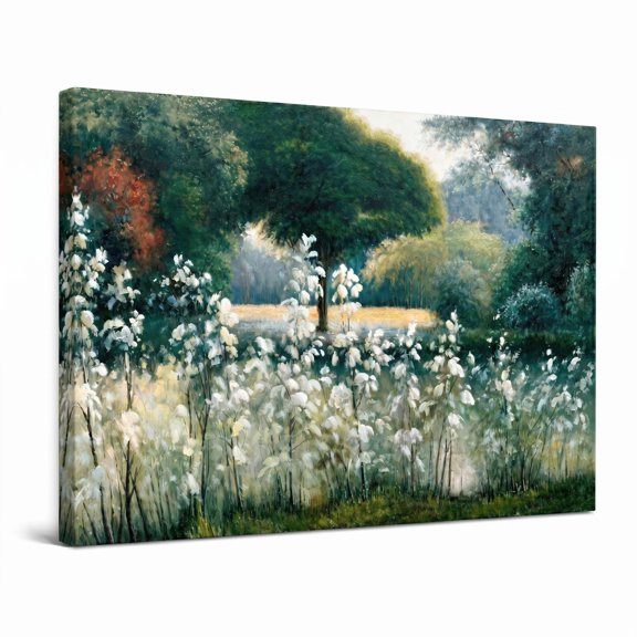 XaaKee Canvas Prints Vibrant Field Decorative Mural Landscape Wall Art Inner Framed 18*12Inch