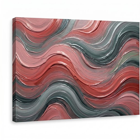 XaaKee Canvas Wall Art Glossy Finish Abstract Expressionism Modern Abstract Painting Canvas Prints Wall Art Inner Framed 18*12Inch