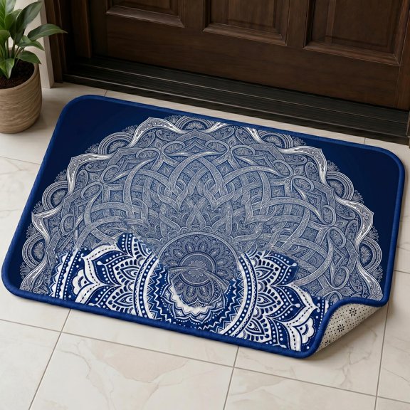 XaaKee Floor Mat, Ribbon Weave Arch Outdoor Doormat, Non-Slip Rubber Backing Outdoor Rug For Front Door And Patio, 20x31inch