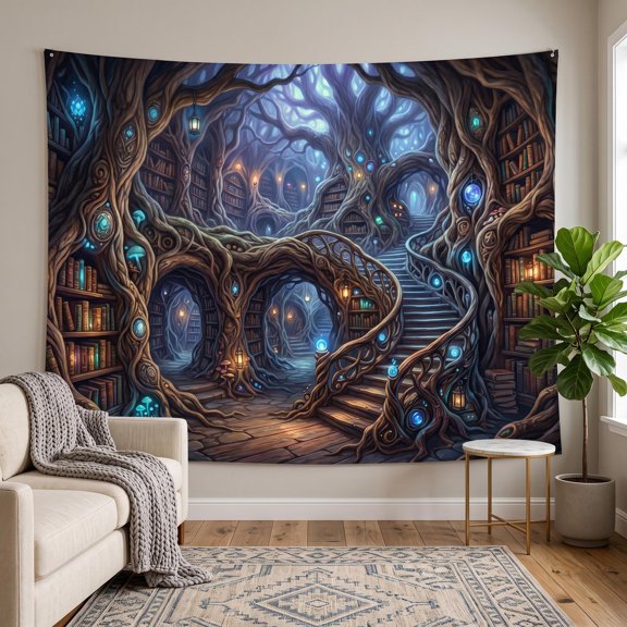 XaaKee Large Wall Tapestry Mystic Root Archives High-Quality Polyester Room Tapestry 60x40Inch