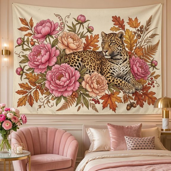 XaaKee Room Tapestry, Wildlife Portrait Tapestry, High-Quality Polyester Large Tapestry For Bedroom Wall Decor, 60x40Inch