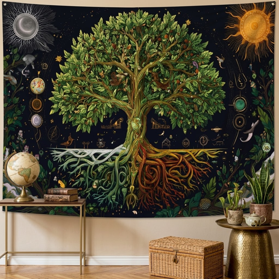 XaaKee Tapestry, Esoteric Nature Print Design Tapestry, High-Quality Polyester Tapestry for Bedroom Large Tapestry Room Tapestry Hanging, 60x40Inch