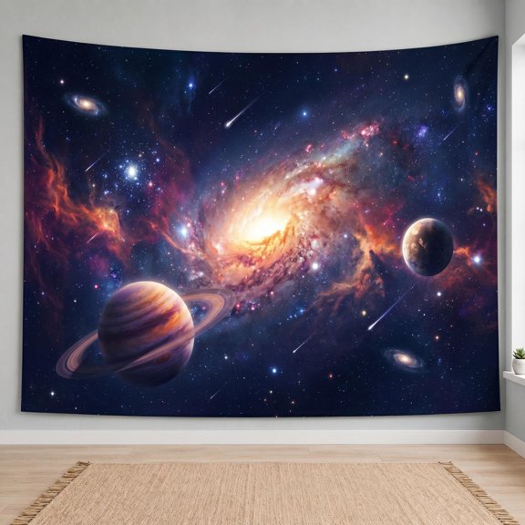 XaaKee Tapestry For Bedroom, Ethereal Space Dance Galactic Core, High-Quality Polyester Wall Tapestry, 60x40Inch