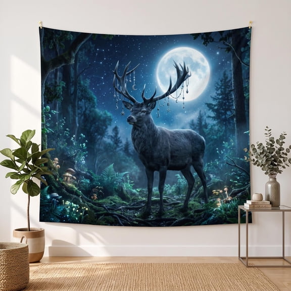 XaaKee Tapestry Wall Hanging, Cosmic Night Guardian Theme, High-Quality Polyester Large Wall Tapestry, 60x40Inch