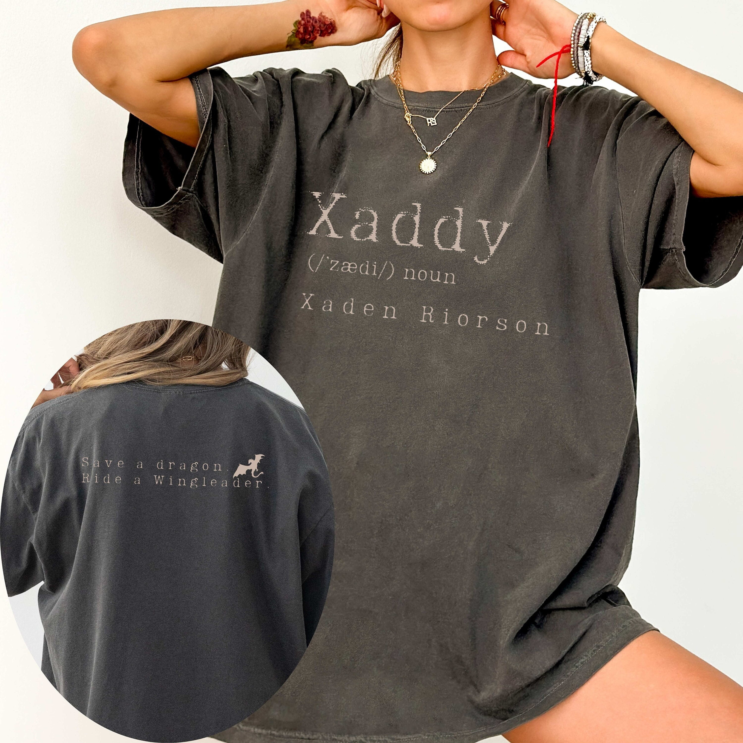 Xaddy, Xaddy Shirt, Xaden Riorson, Xaden Fourth Wing Shirt, Fourth Wing Merch, Iron Flame