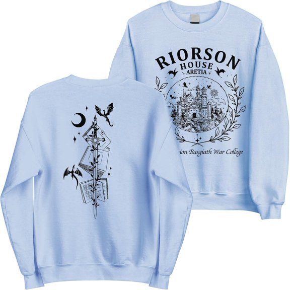 Xaden Riorson Fourth Wing Sweatshirt - Graphic 2 Sides 4th Wing Sweatshirt for Reader, Bookish