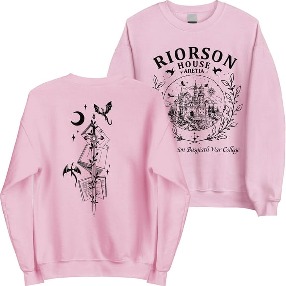 Xaden Riorson Fourth Wing Sweatshirt - Graphic 2 Sides 4th Wing Sweatshirt for Reader, Bookish