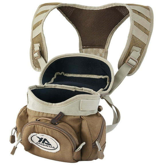 Xaegistac Binocular Harness,Comfortable Bino Harness Chest Pack with Adjustable Strap,Lightweight Binocular Case Great for Hunting and Shooting
