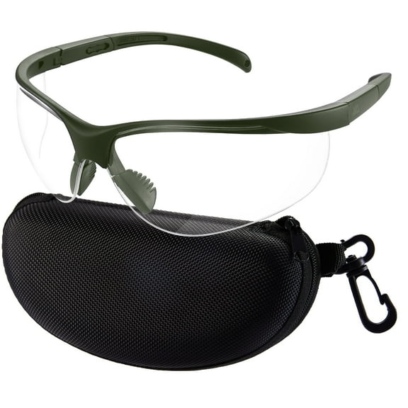 Xaegistac Shooting Glasses Anti-fog Shooting Range Eye Protection,Comfortable Hunting Shooting Safety Glasses with Hard Case