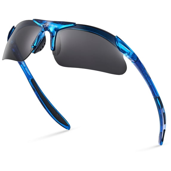 Xagger Kids Polarized Sports Sunglasses for Boys Girls Age 3-8 Toddler Baseball Softball TR90 Frame Glasses