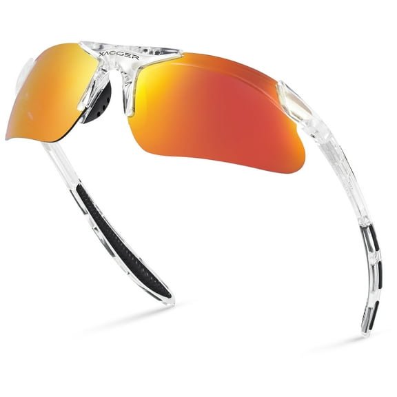 Xagger Kids Polarized Sports Sunglasses for Boys Girls Age 3-8 Toddler Baseball Softball TR90 Frame Glasses