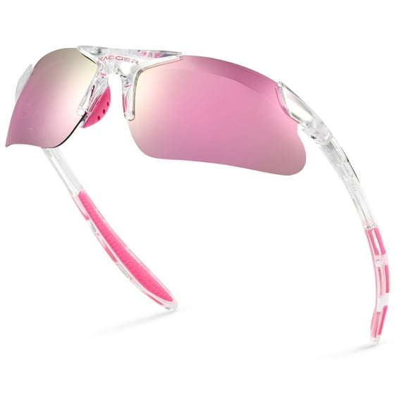 Xagger Kids Polarized Sports Sunglasses for Boys Girls Age 3-8 Toddler Baseball Softball TR90 Frame Glasses