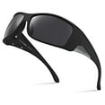 thumbnail image 1 of Xagger Oversized Wrap Around Sport Polarized Sunglasses for Men Driving Fishing Golf TR90 Frame Sun Glasses, 1 of 6