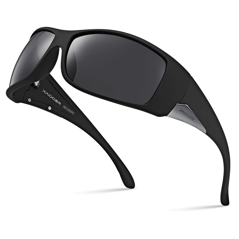 XAGGER Oversized Wrap Around Sport Polarized Sunglasses  display picture 1