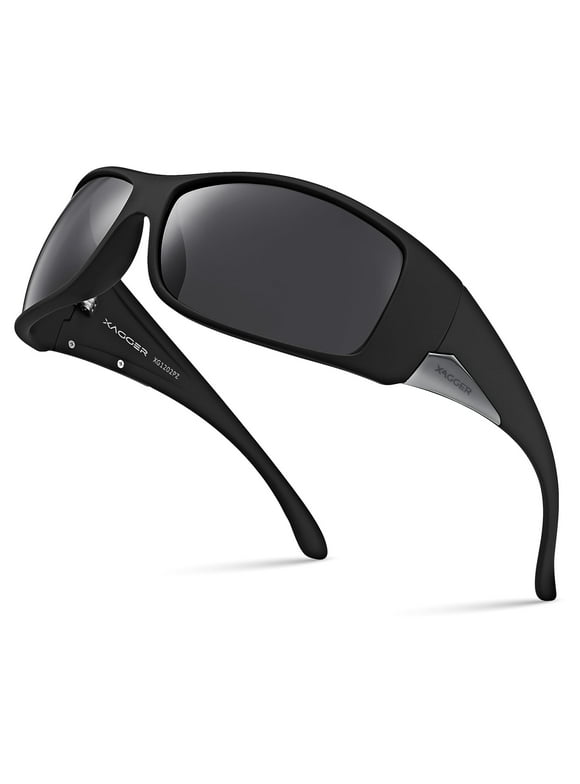 Oversized Wrap Around Sport Polarized Sunglasses for Men Driving Fishing Golf TR90 Frame Sun Glasses