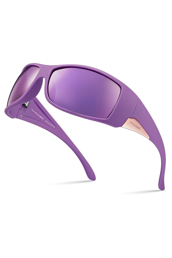 Oversized Wrap Around Sport Polarized Sunglasses for Men Driving Fishing Golf TR90 Frame Sun Glasses